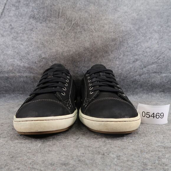 Taos Shoes Womens 9.5 Sneaker Lifestyle Casual Leather Capital Black Low Lace Up - Picture 2 of 16